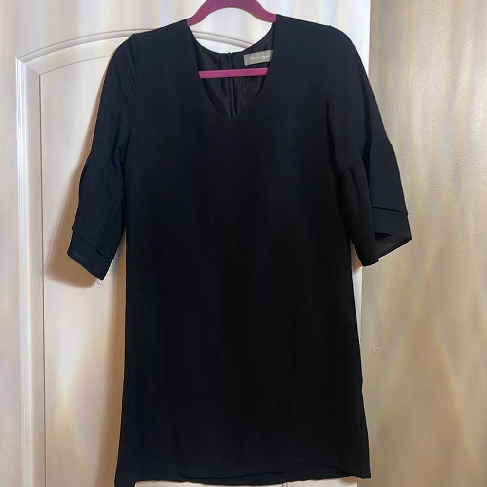 Black dress midi